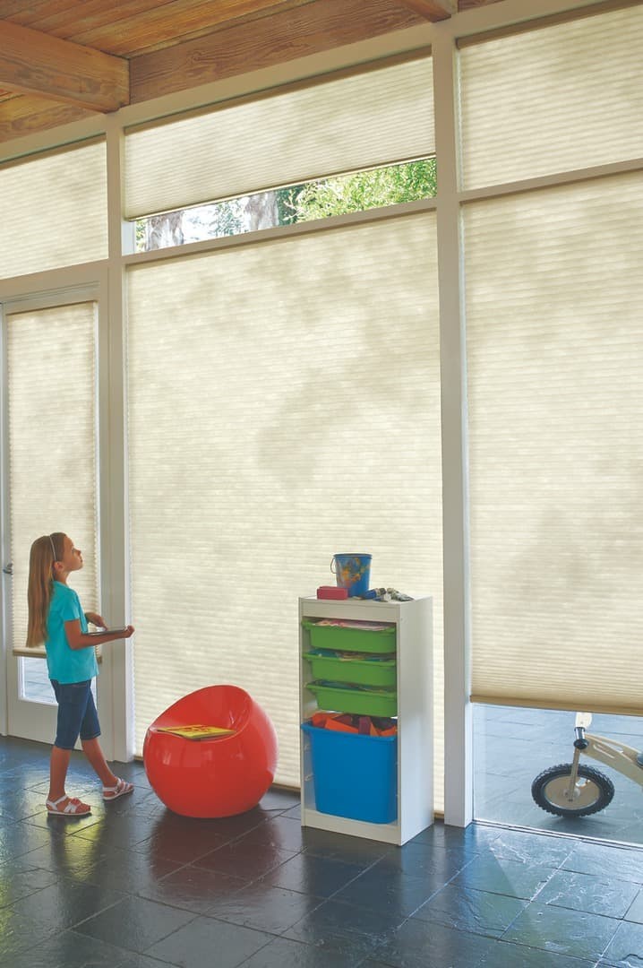 Streamline your household with automated shades near Peoria, Illinois from Hunter Douglas like PowerView® Automation.
