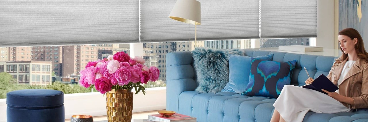 Versatile window shades near Peoria, Illinois (IL), including Vignette® Modern Roman Shades.