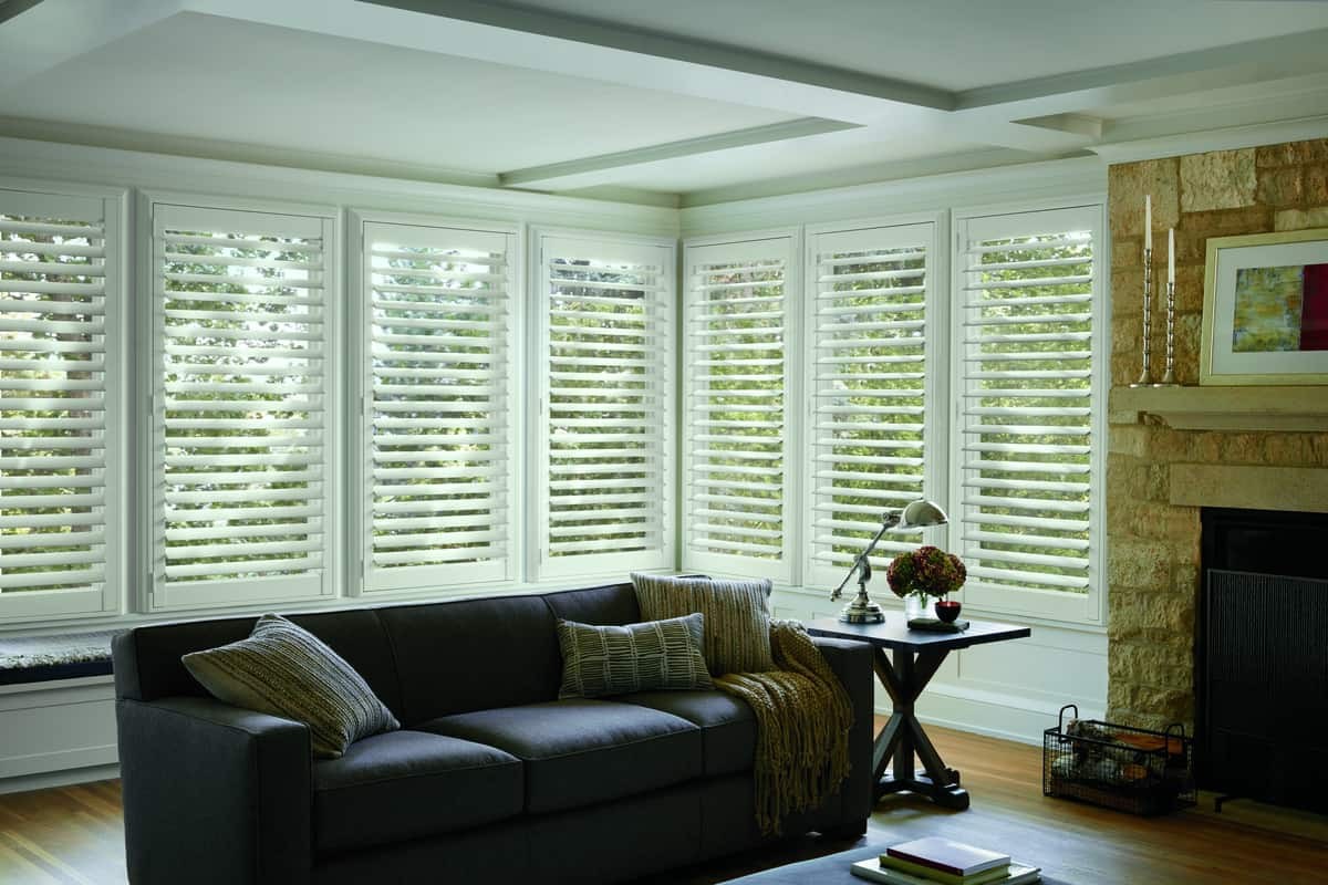 NewStyle® Hybrid Shutters Peoria, Illinois (IL) using Hunter Douglas window shutters throughout your home.