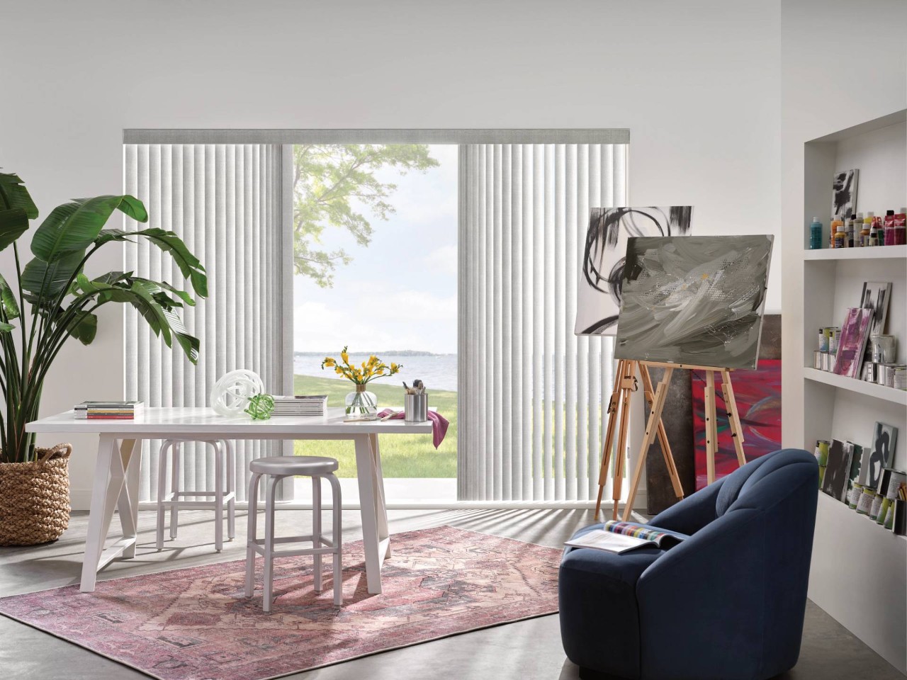 Hunter Douglas Somner® Vertical Blinds for patio doors near Peoria, Illinois (IL)